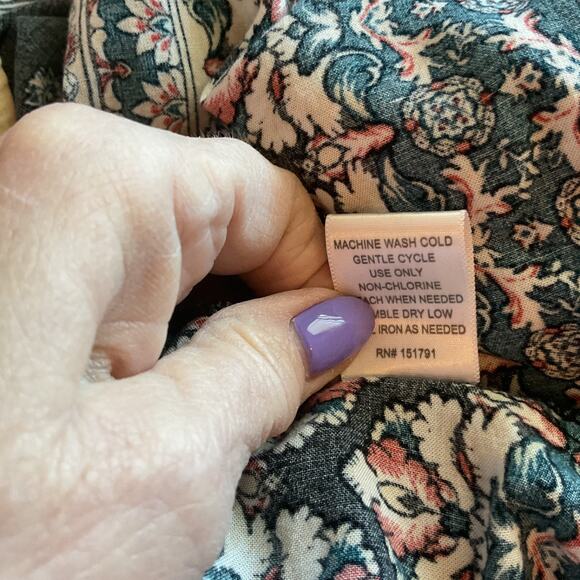 G Collection Black Off Shoulder paisley Hem short Sleeve Dress Plus 3X - Picture 6 of 7